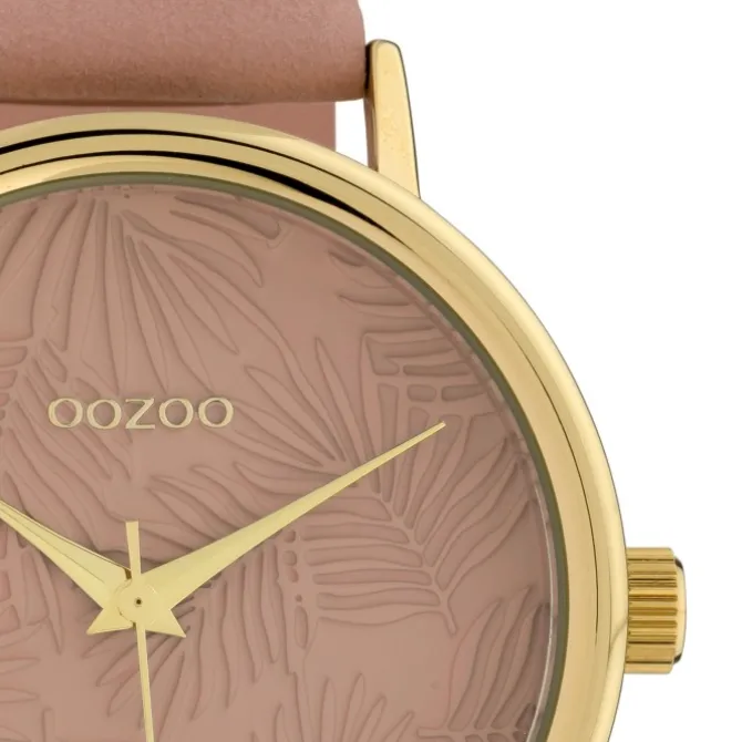 Oozoo Damen Armbanduhr Timepieces C10081 Quarzwerk Leder altrosa UOC10081