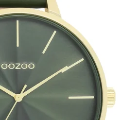 Oozoo Damen Armbanduhr Timepieces Analog Leder grün UOC11257