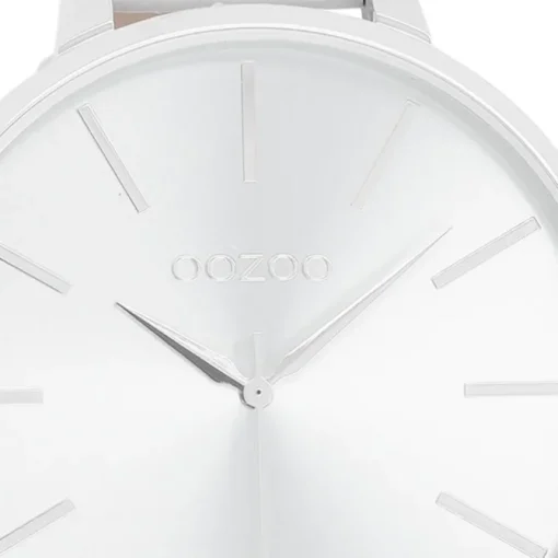 Oozoo Damen Armbanduhr Timepieces Analog Leder weiß UOC11070