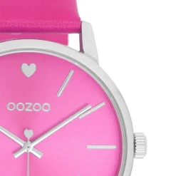 Oozoo Damen Armbanduhr Timepieces C10989 Analog Leder pink UOC10989