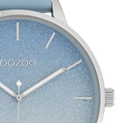 Oozoo Damen Armbanduhr Timepieces C10830 Analog Leder hellblau UOC10830