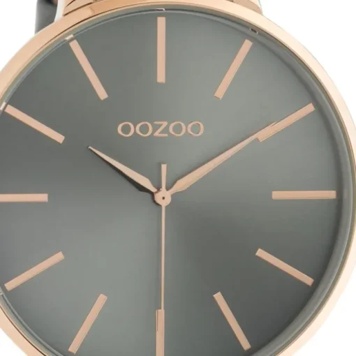 Oozoo Damen Armbanduhr Timepieces C10713 Analog Leder blaugrau UOC10713