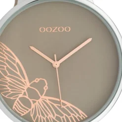 Oozoo Damen Armbanduhr Timepieces C10077 Analog Leder braun beige UOC10077