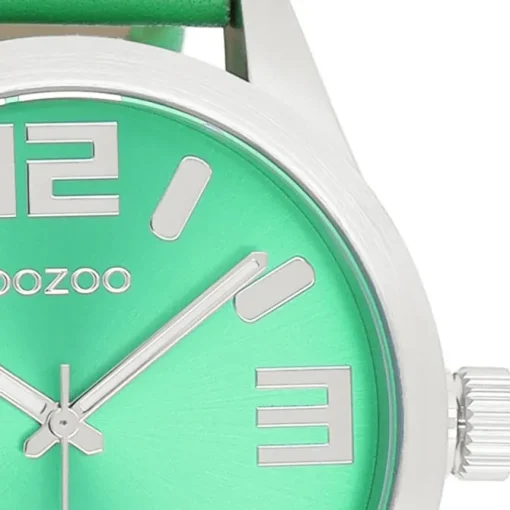Oozoo Damen Armbanduhr Timepieces Analog Leder grün UOC1077A