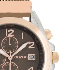 Oozoo Damen Armbanduhr Timepieces Analog Metall rosegold UOC10731