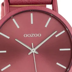 Oozoo Damen Armbanduhr Timepieces Analog Leder rot pink UOC10449