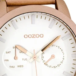 Oozoo Damen Armbanduhr Timepieces Analog Leder rosegold UOC8256A