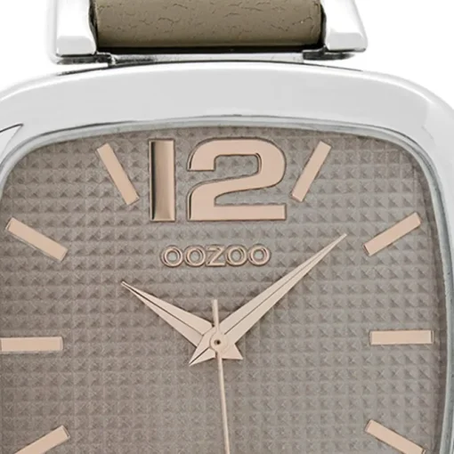 Oozoo Damen Armbanduhr Timepieces Analog Leder beige UOC9182A