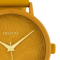 Oozoo Damen Armbanduhr Timepieces C10172 42mm Quarz Leder gelb UOC10172