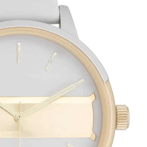 Oozoo Damen Armbanduhr Timepieces Analog Leder grau UOC11152