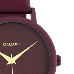 Oozoo Damen Armbanduhr Timepieces Analog Leder violett UOC10609