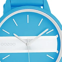 Oozoo Damen Armbanduhr Timepieces Analog Leder blau UOC11188