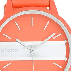 Oozoo Damen Armbanduhr Timepieces Analog Leder orange UOC11190
