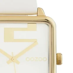 Oozoo Damen Armbanduhr Timepieces Analog Leder weiß UOC10360