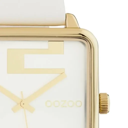 Oozoo Damen Armbanduhr Timepieces Analog Leder weiß UOC10360