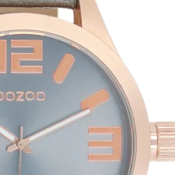 Oozoo Damen Armbanduhr Timepieces Analog Leder grau UOC1104A
