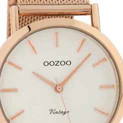 Oozoo Damen Armbanduhr Timepieces Analog Metall rosegold UOC9993A