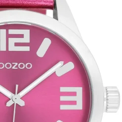 Oozoo Damen Armbanduhr Timepieces Analog Leder pink UOC1078A