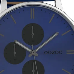 Oozoo Damen Armbanduhr Timepieces Analog Leder blau UOC10310