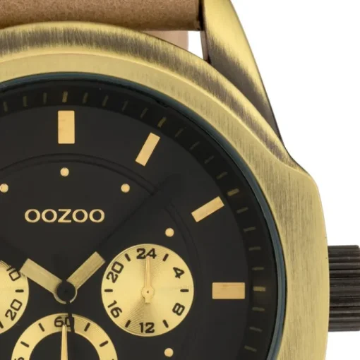 Oozoo Damen Armbanduhr Timepieces Analog Leder hellbraun UOC10318