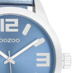 Oozoo Damen Armbanduhr Timepieces Analog Leder blau UOC1079A