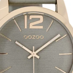 Oozoo Damen Armbanduhr Timepieces Analog Leder grau UOC9090A