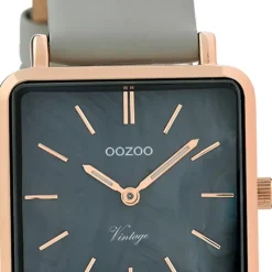 Oozoo Damen Armbanduhr Timepieces Analog Metall dunkelgrau UOC9947A