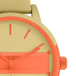 Oozoo Damen Armbanduhr Timepieces Analog Lederband olivgrün UOC11457