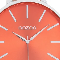 Oozoo Damen Armbanduhr Timepieces Analog Leder orange UOC11071