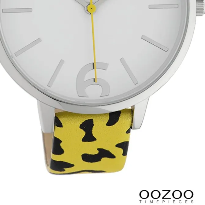 Oozoo Damen Armbanduhr Timepieces Analog Leder gelb schwarz UOC10208