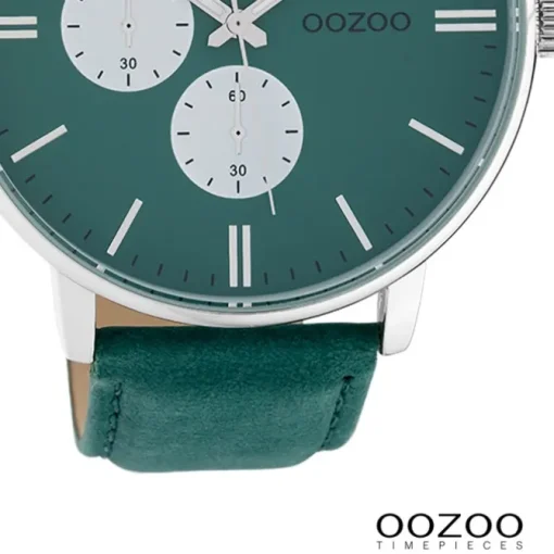 Oozoo Damen Armbanduhr Timepieces Analog Leder grün UOC10313