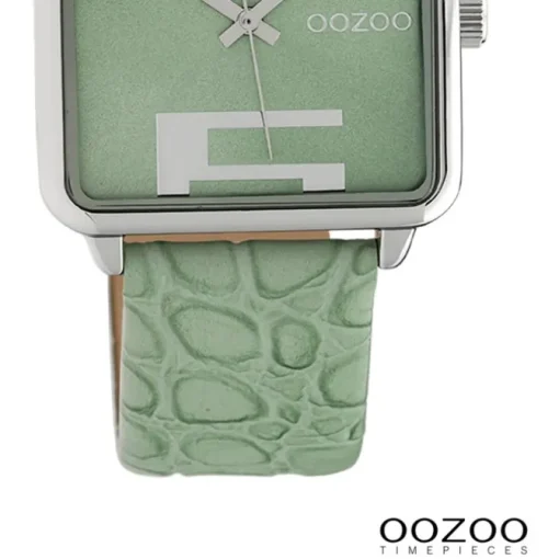 Oozoo Damen Armbanduhr Timepieces Analog Leder grün UOC10367