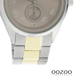 Oozoo Damen Armbanduhr Timepieces Analog Metall silber gold UOC10632