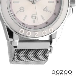 Oozoo Damen Armbanduhr Timepieces Analog Metall silber UOC10739