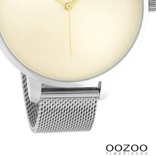 Oozoo Damen Armbanduhr Timepieces Analog Metall silber UOC10862