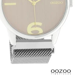 Oozoo Damen Armbanduhr Timepieces Analog Metall silber UOC10865