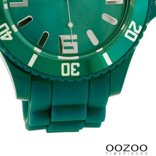 Oozoo Damen Armbanduhr Timepieces Analog Silikon grün UOC4331A