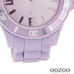 Oozoo Damen Armbanduhr Timepieces Analog Silikon lila UOC4346A