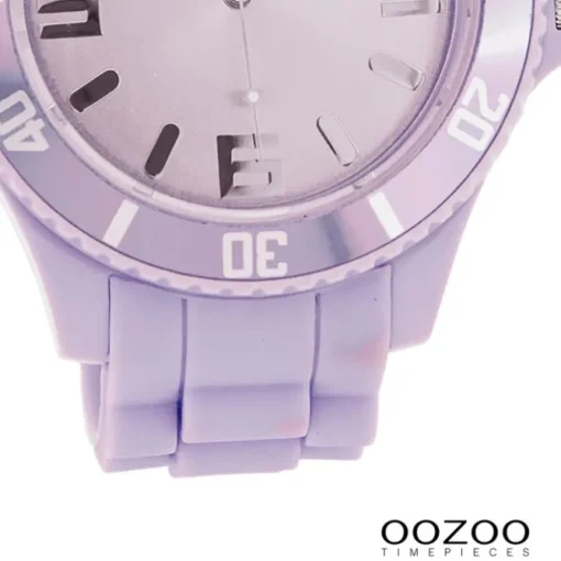 Oozoo Damen Armbanduhr Timepieces Analog Silikon lila UOC4346A