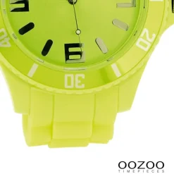 Oozoo Damen Armbanduhr Timepieces Analog Silikon grün UOC4347A