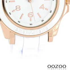 Oozoo Damen Armbanduhr Timepieces Analog Silikon weiß UOC4916A