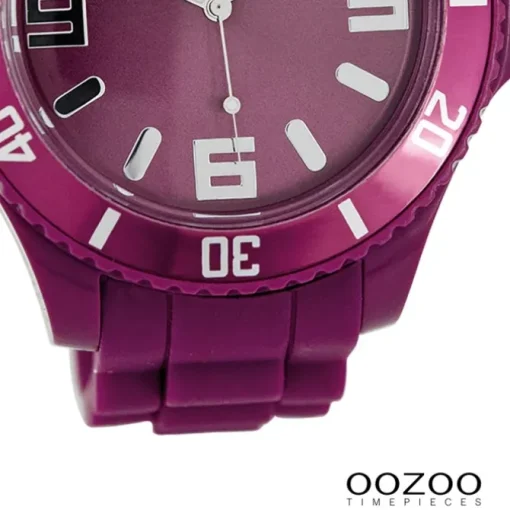 Oozoo Damen Armbanduhr Timepieces Analog Silikon lila UOC5026A