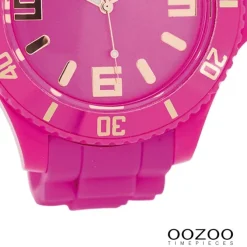 Oozoo Damen Armbanduhr Timepieces Analog Silikon pink UOC5027A