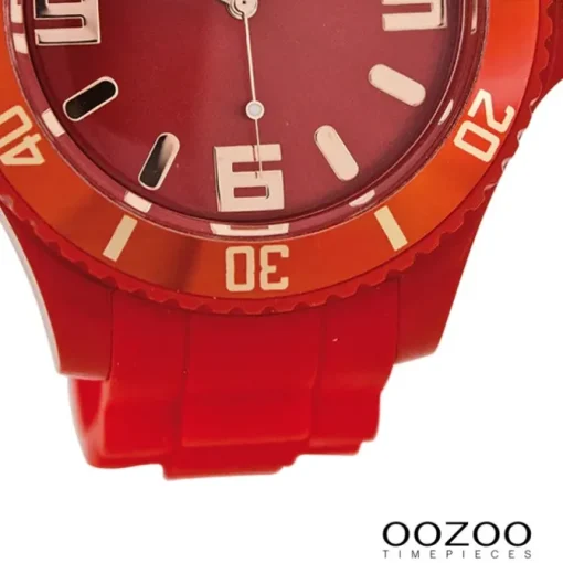 Oozoo Damen Armbanduhr Timepieces Analog Silikon rot UOC5030A