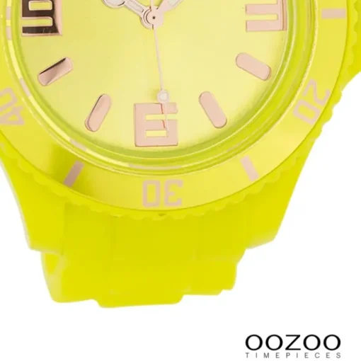 Oozoo Damen Armbanduhr Timepieces Analog Silikon gelb UOC5033A