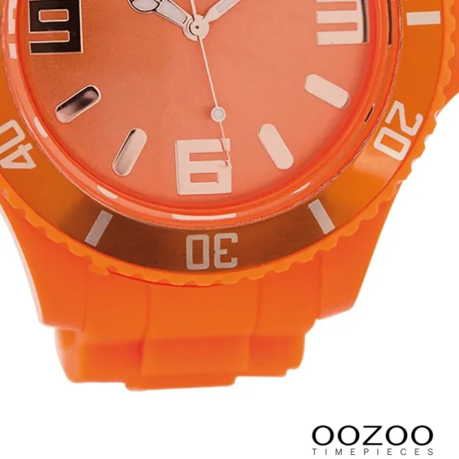 Oozoo Damen Armbanduhr Timepieces Analog Silikon orange UOC5034A