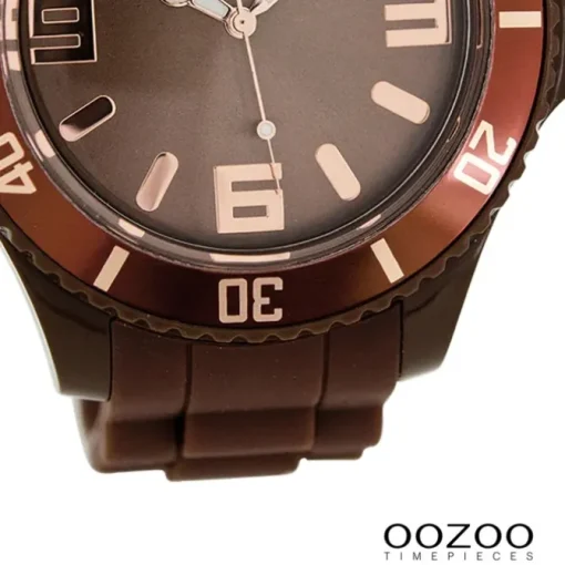 Oozoo Damen Armbanduhr Timepieces Analog Silikon braun UOC5039A
