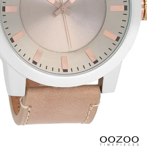 Oozoo Damen Armbanduhr Timepieces Analog Leder rosa UOC6117A