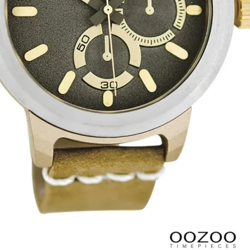 Oozoo Damen Armbanduhr Timepieces Analog Leder grün UOC6205A