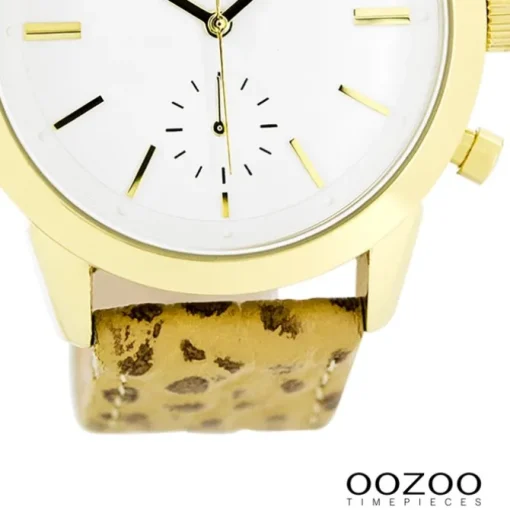 Oozoo Damen Armbanduhr Timepieces Analog Leder gelb braun UOC8011A